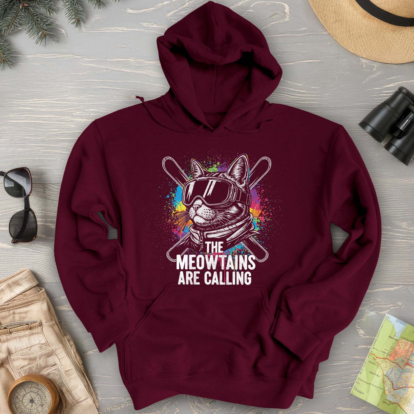 The Meowtains are Calling Hoodie
