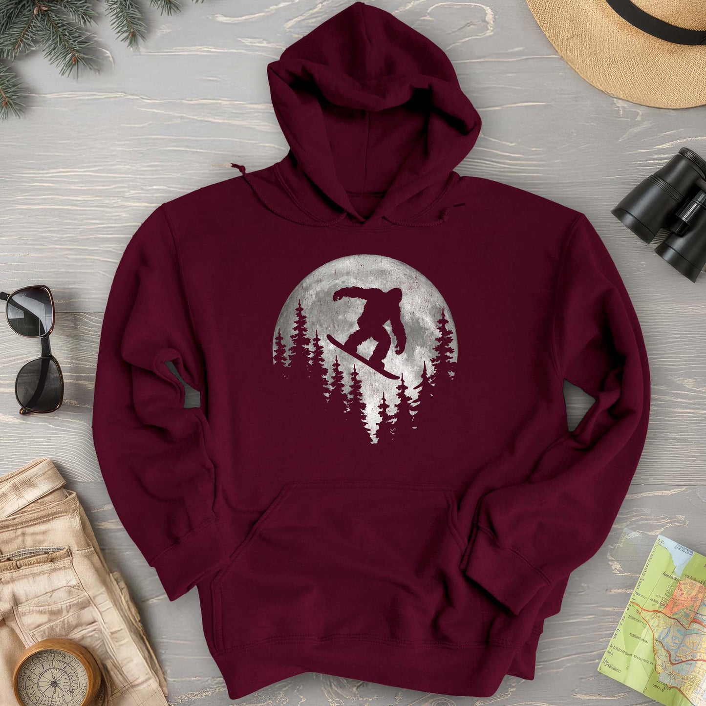 Bigfoot Snowboard Hoodie
