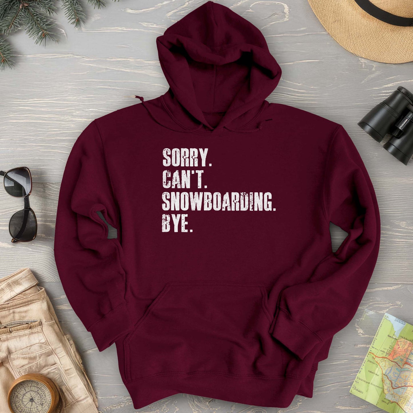 Sorry Snowboarding Hoodie