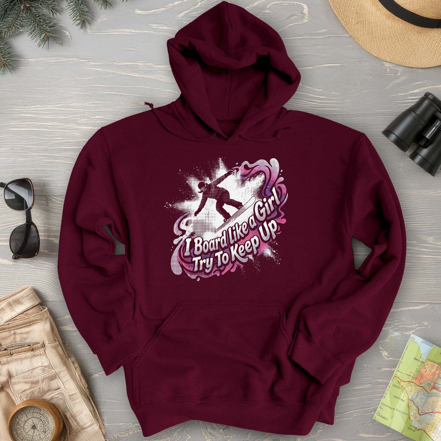 Board Like a Girl Hoodie