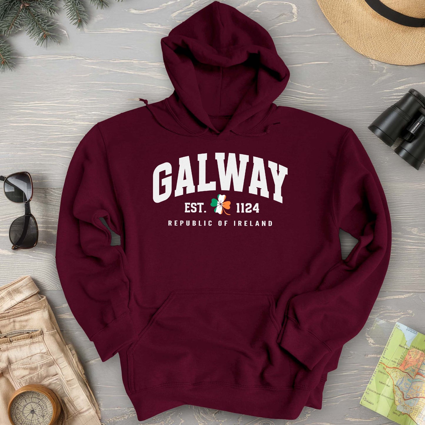 Galway Varsity Flag Hoodie