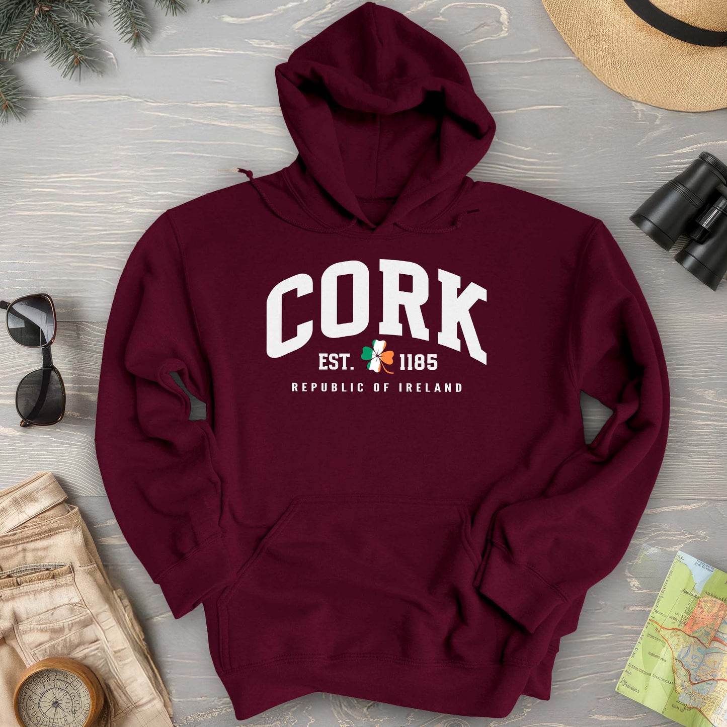 Cork Varsity Flag Hoodie
