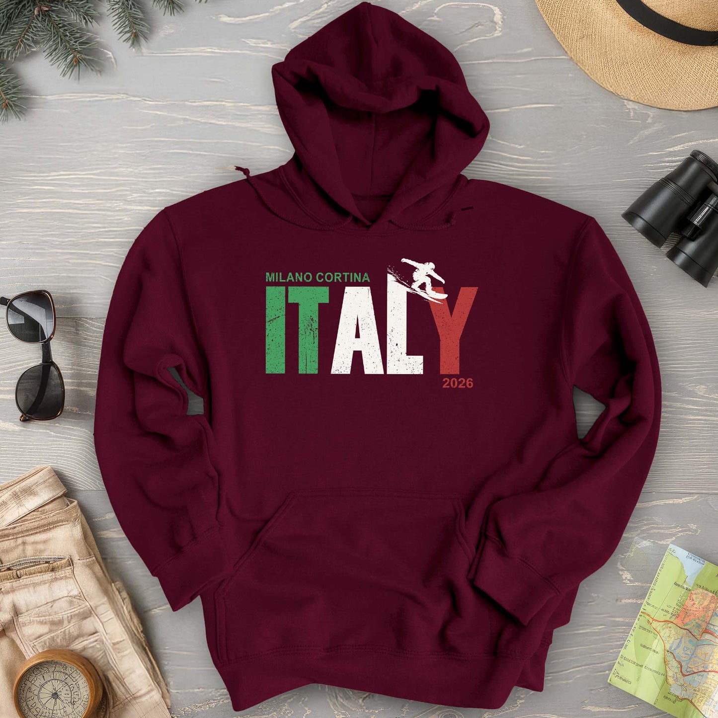 Milano Cortina Snowboarder Hoodie