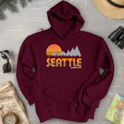 Seattle 80's Retro Hoodie