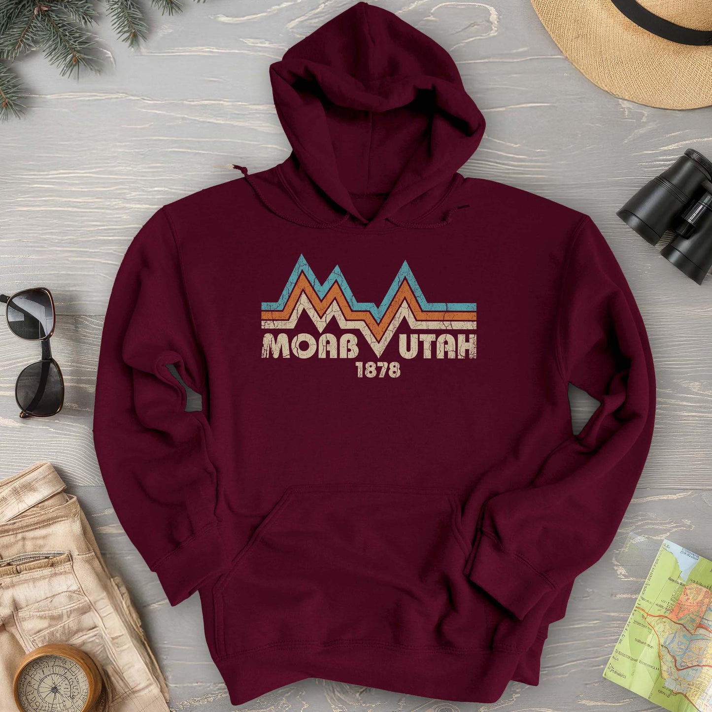 Moab Utah Retro Hoodie