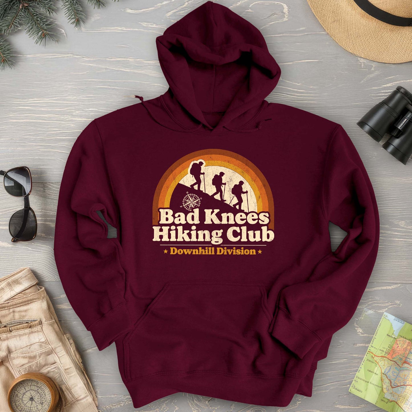 Bad Knees Hiking Club Hoodie