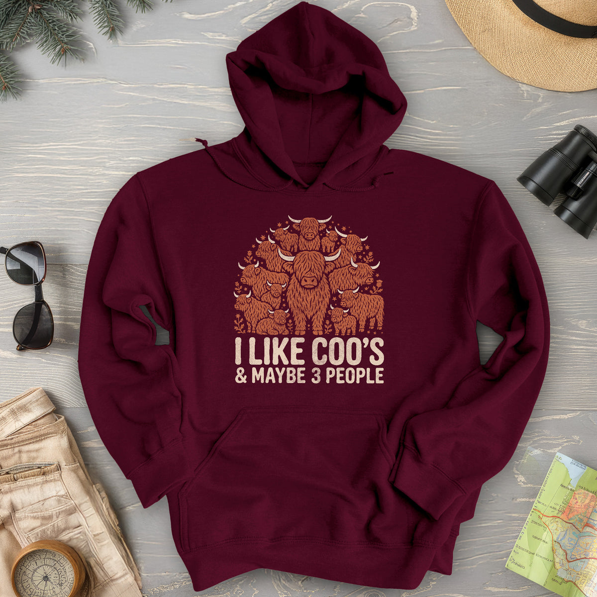 I Like Coos Hoodie