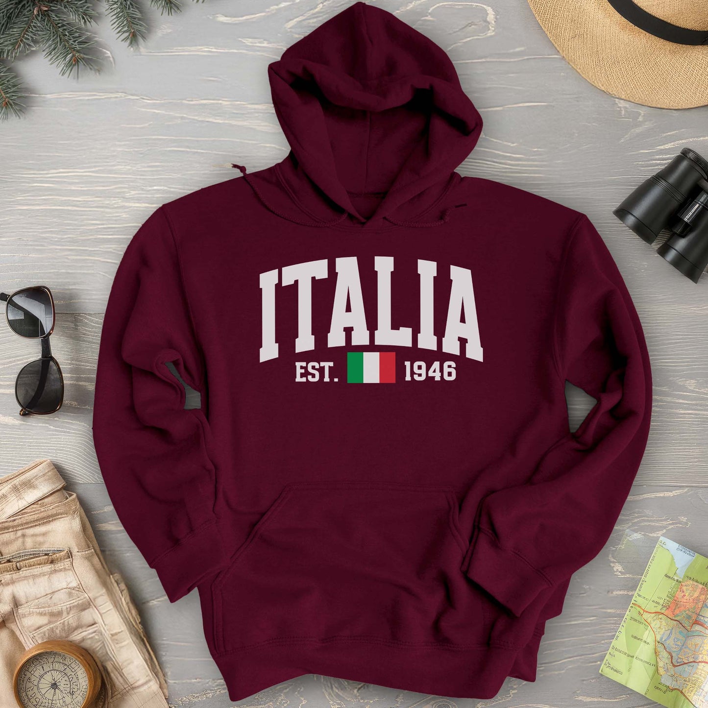 Italia Varsity Flag Hoodie