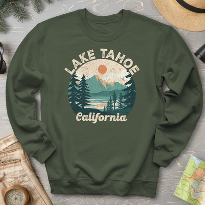 Lake Tahoe California Circle Sweatshirt