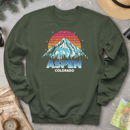 Aspen "80's Vintage Sunset" Sweatshirt