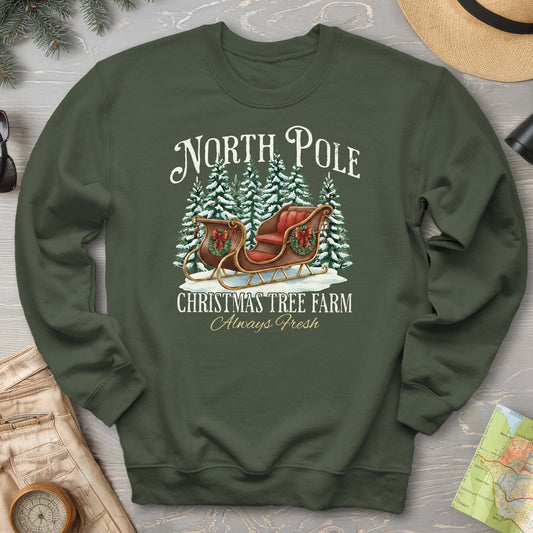 North Pole Christmas Tree Farm Sweatshirt