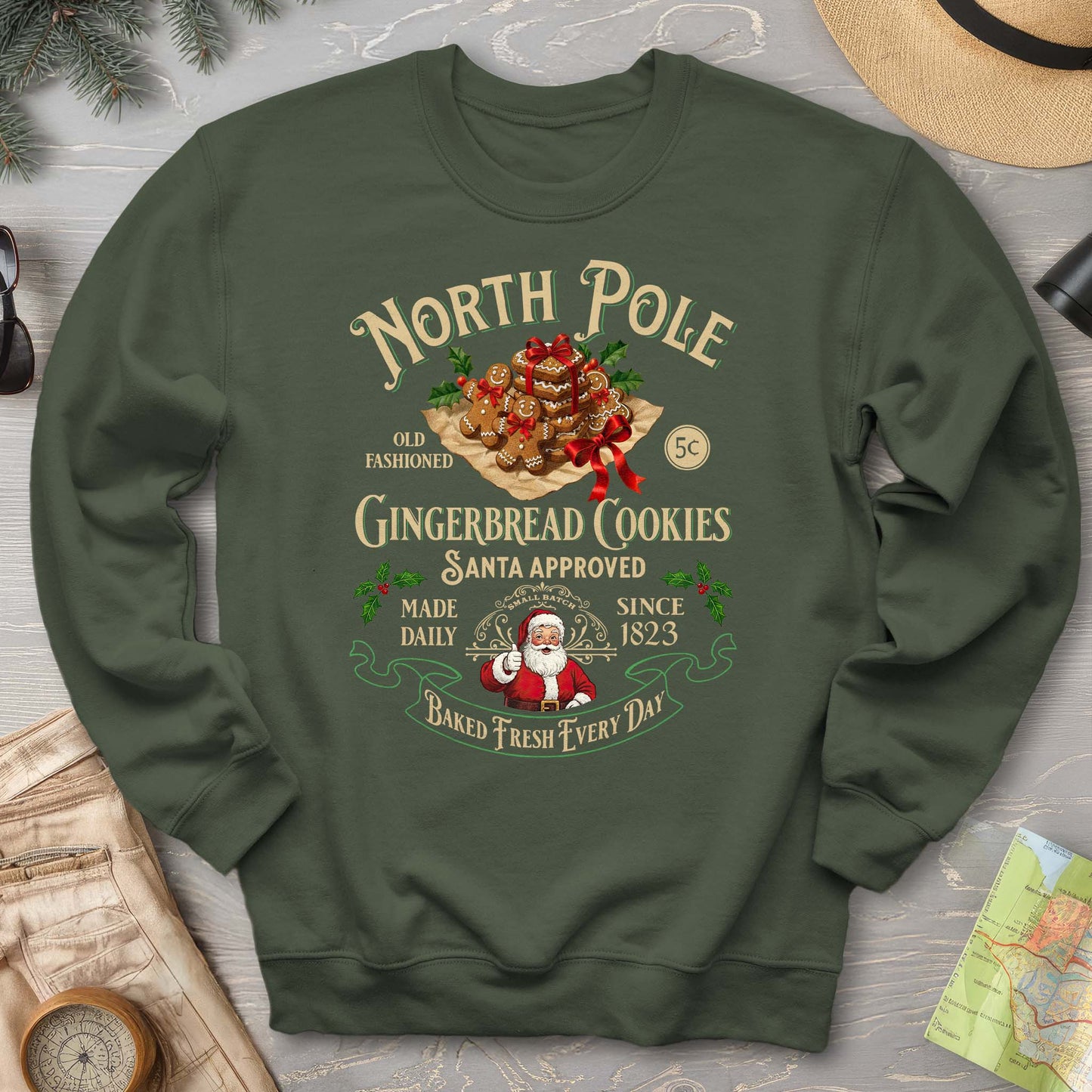 North Pole Gingerbread Cookies Sweatshirt