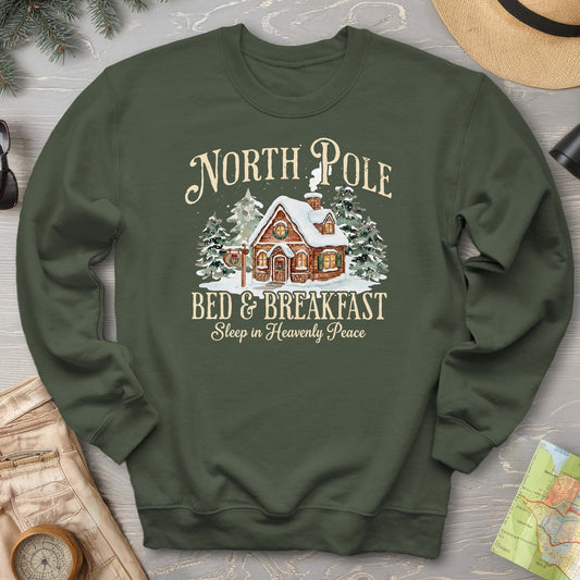 North Pole Bed and Breakfast "Heavenly Peace" Sweatshirt