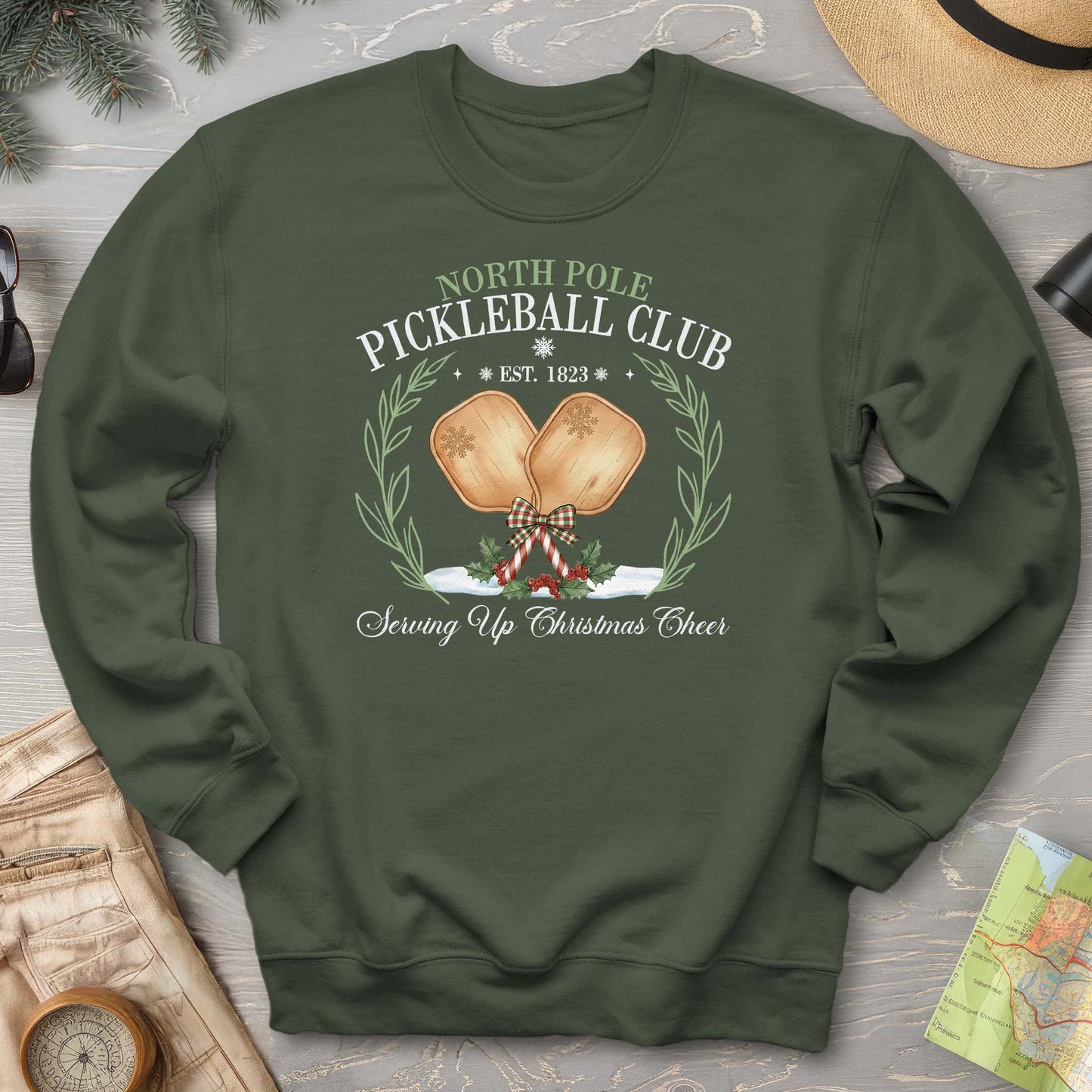 North Pole Pickleball Club Sweatshirt
