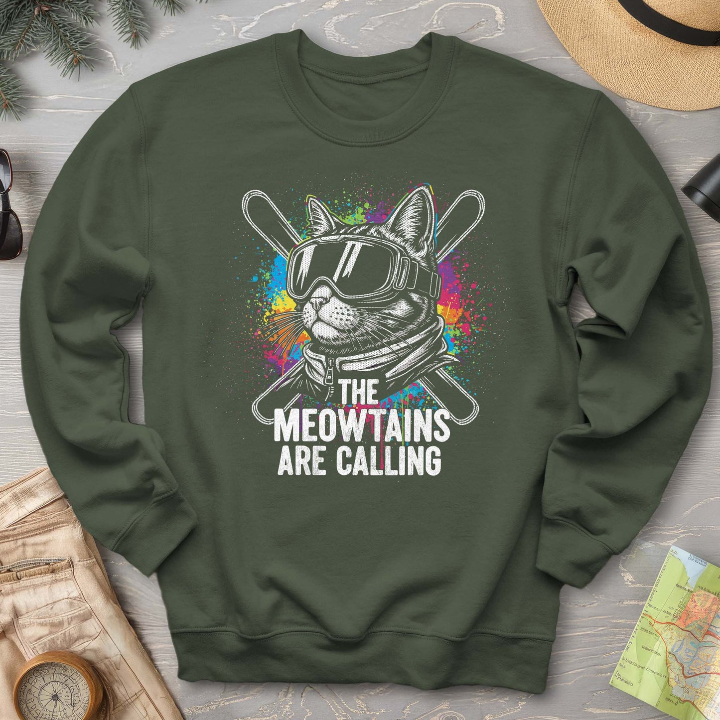 The Meowtains are Calling Sweatshirt