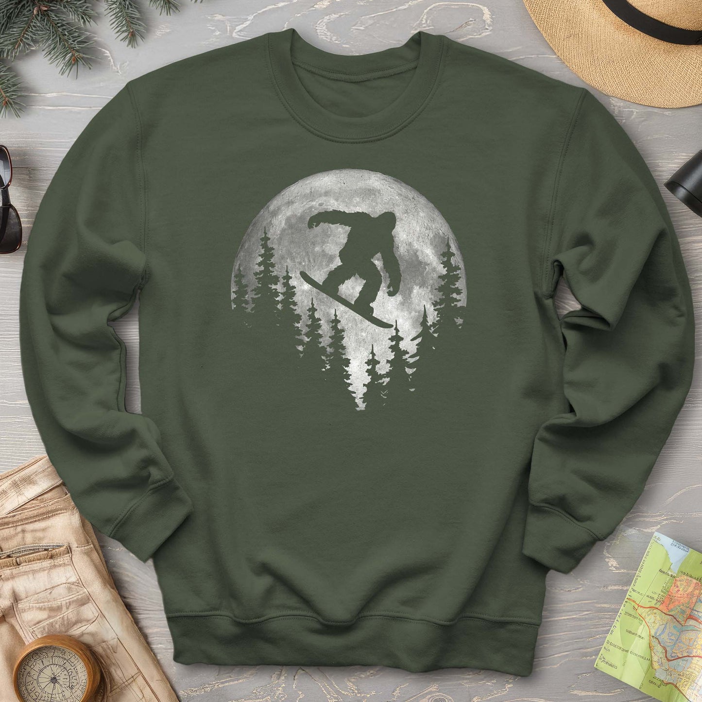 Bigfoot Snowboard Sweatshirt