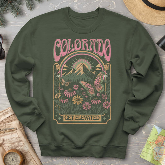 Colorado Get Elevated Butterfly Sweatshirt