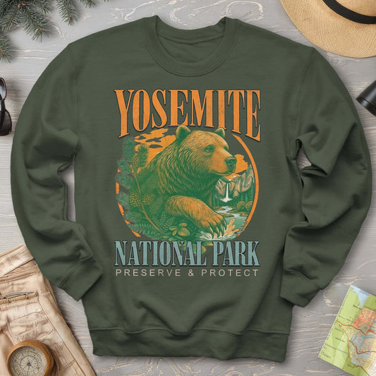 Yosemite Vintage Varsity Bear Sweatshirt