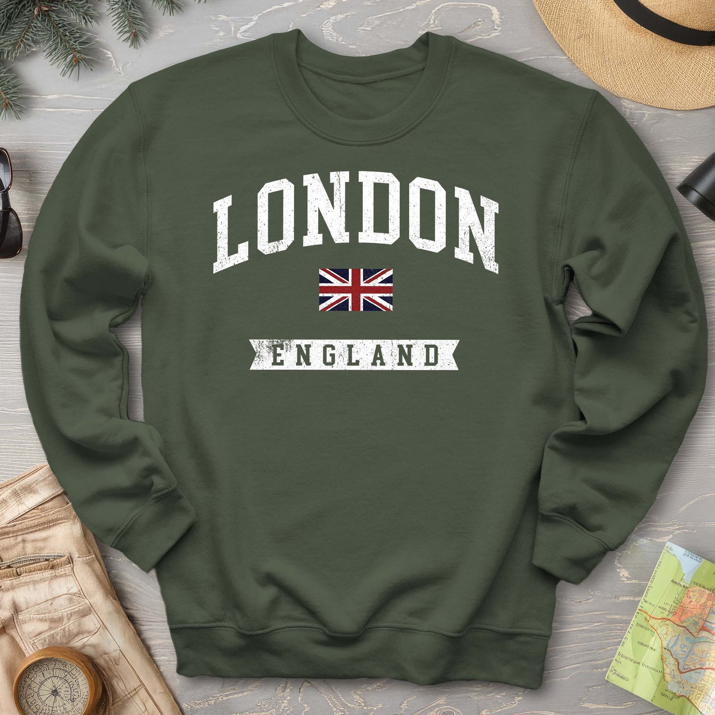 London Varsity Flag Sweatshirt