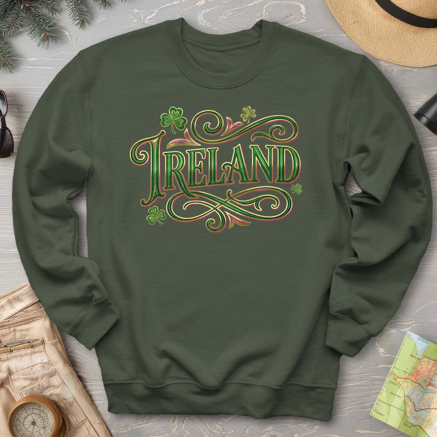 Ireland Glitter Pop Sweatshirt
