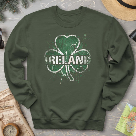 Ireland Shamrock Grunge Sweatshirt