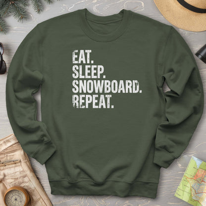 Eat Sleep Snowboard Sweatshirt