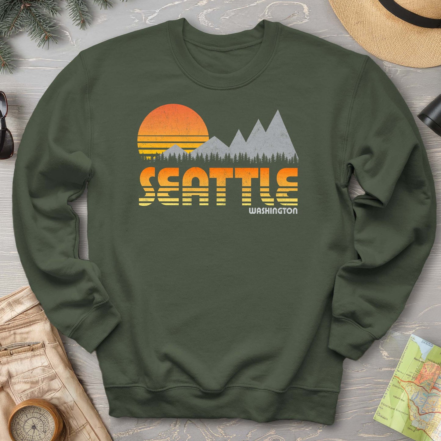 Seattle 80's Retro Sweatshirt