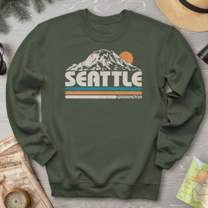 Seattle Retro Stripe Sweatshirt