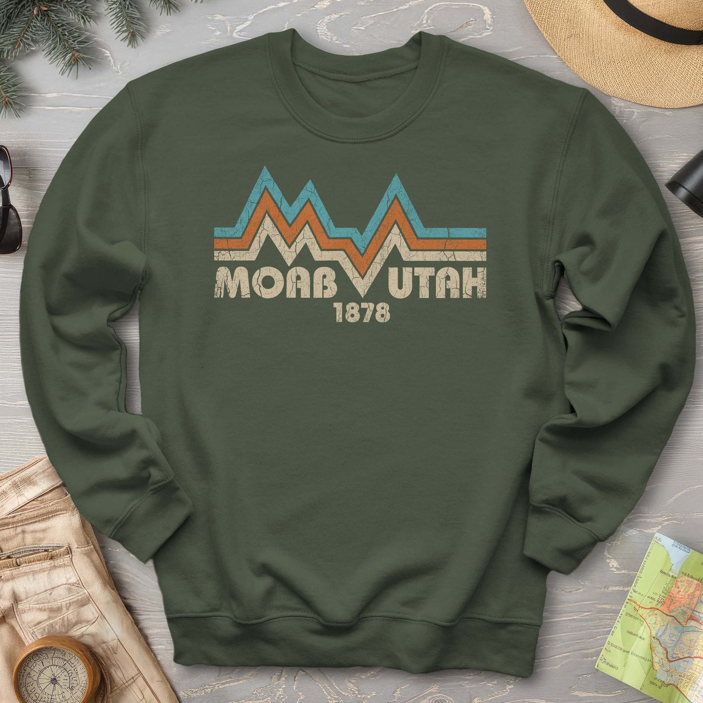 Moab Utah Retro Sweatshirt