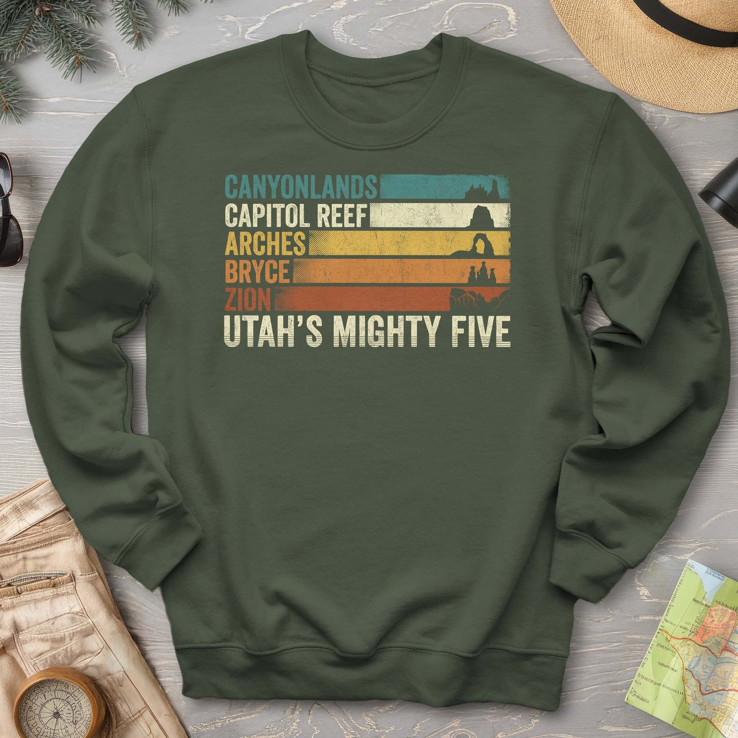 Utah's Mighty Five Stripes Sweatshirt