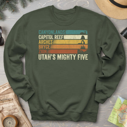 Utah's Mighty Five Stripes Sweatshirt