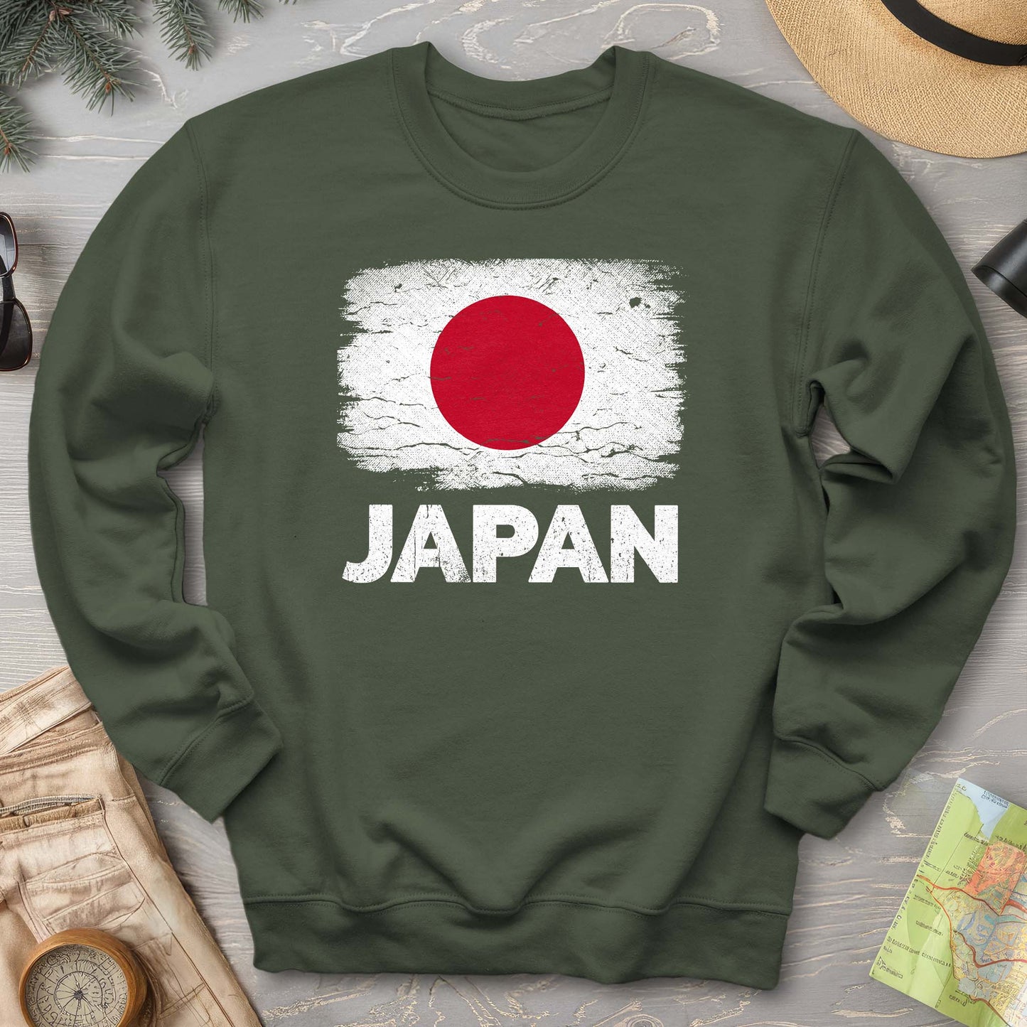 Japan Vintage Flag Sweatshirt