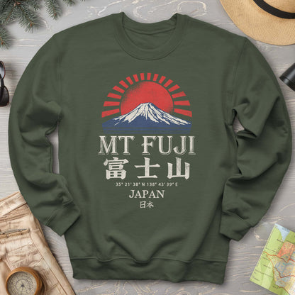 Mount Fuji Rising Sun Sweatshirt