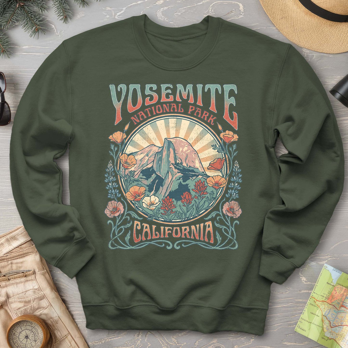 Yosemite Flower Power Sweatshirt