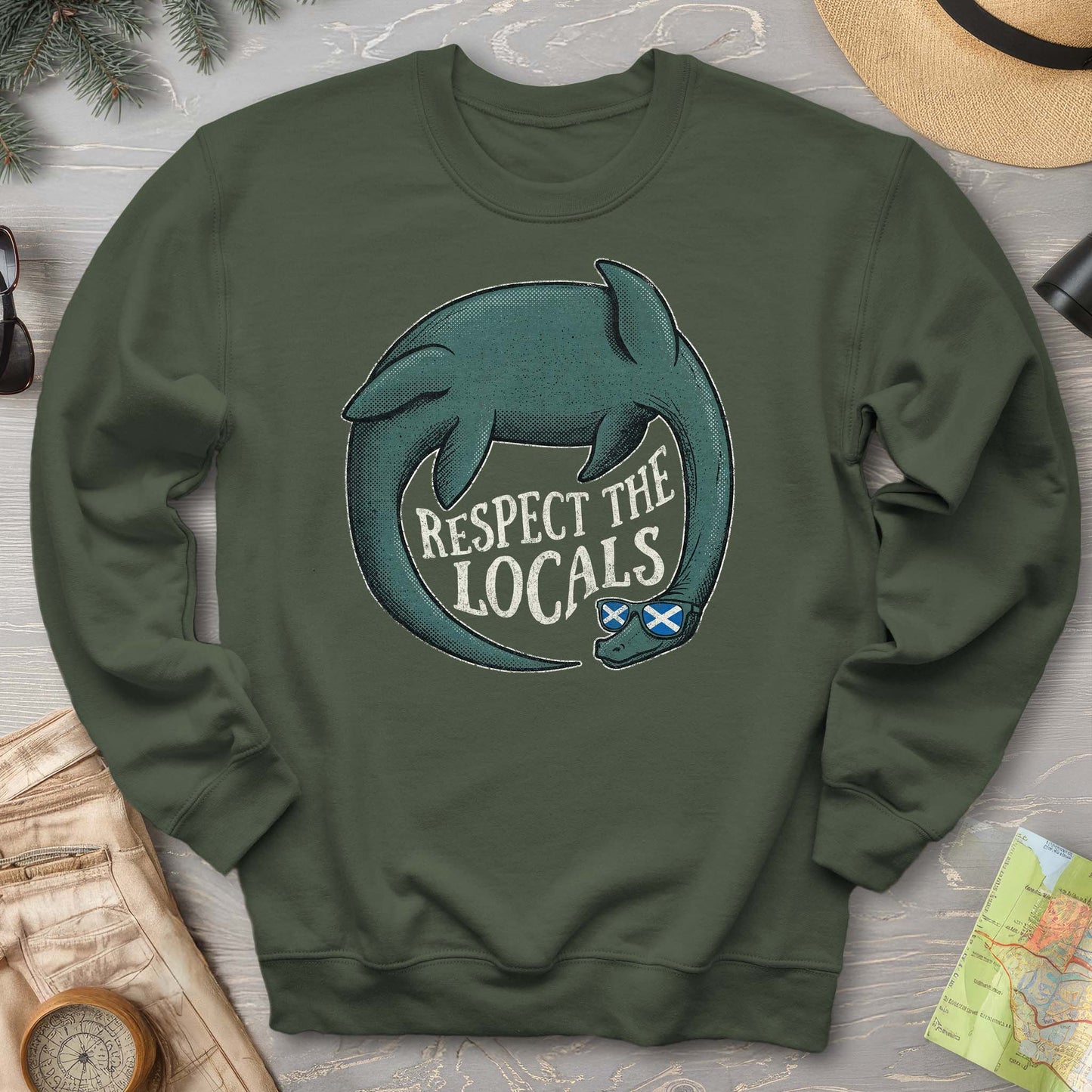 Loch Ness Respect The Locals Sweatshirt