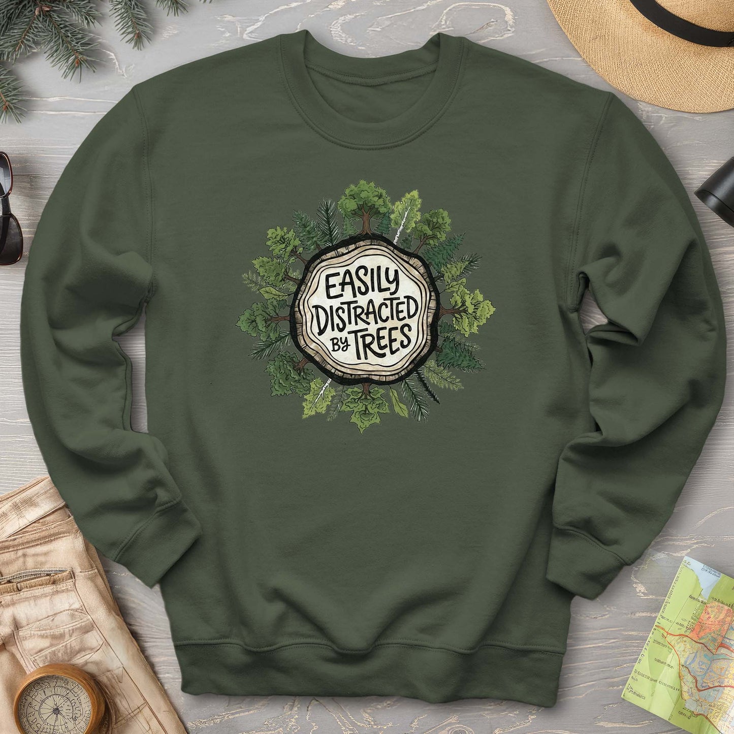 Distracted By Trees Sweatshirt - 2026031801