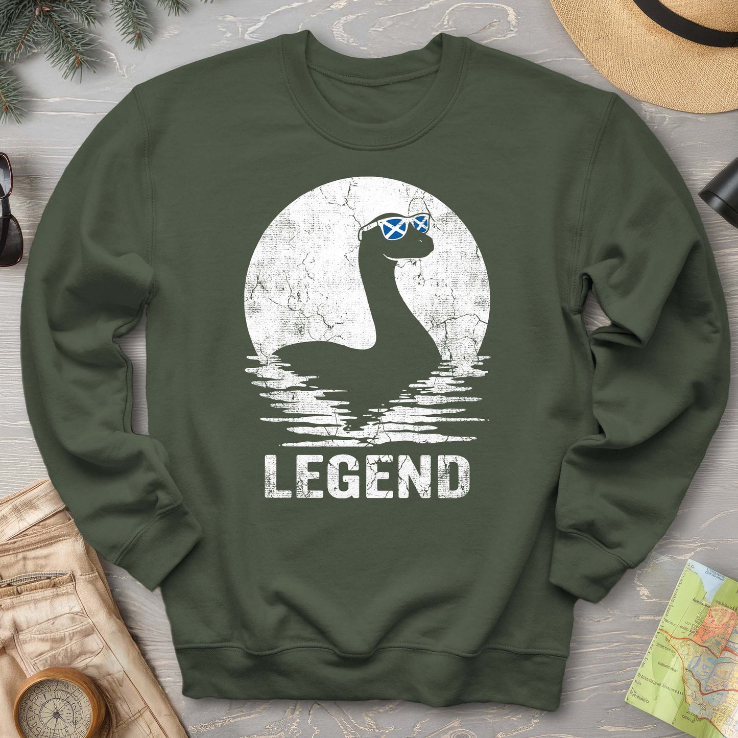 Legend Nessie Sunglasses Sweatshirt