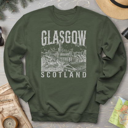 Glasgow Scotland Sketch Sweatshirt