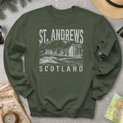 St. Andrews Scotland Sketch Sweatshirt