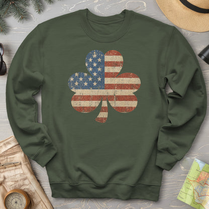 Vintage Flag Shamrock Sweatshirt