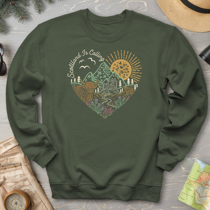 Scotland Is Calling Heart Sweatshirt