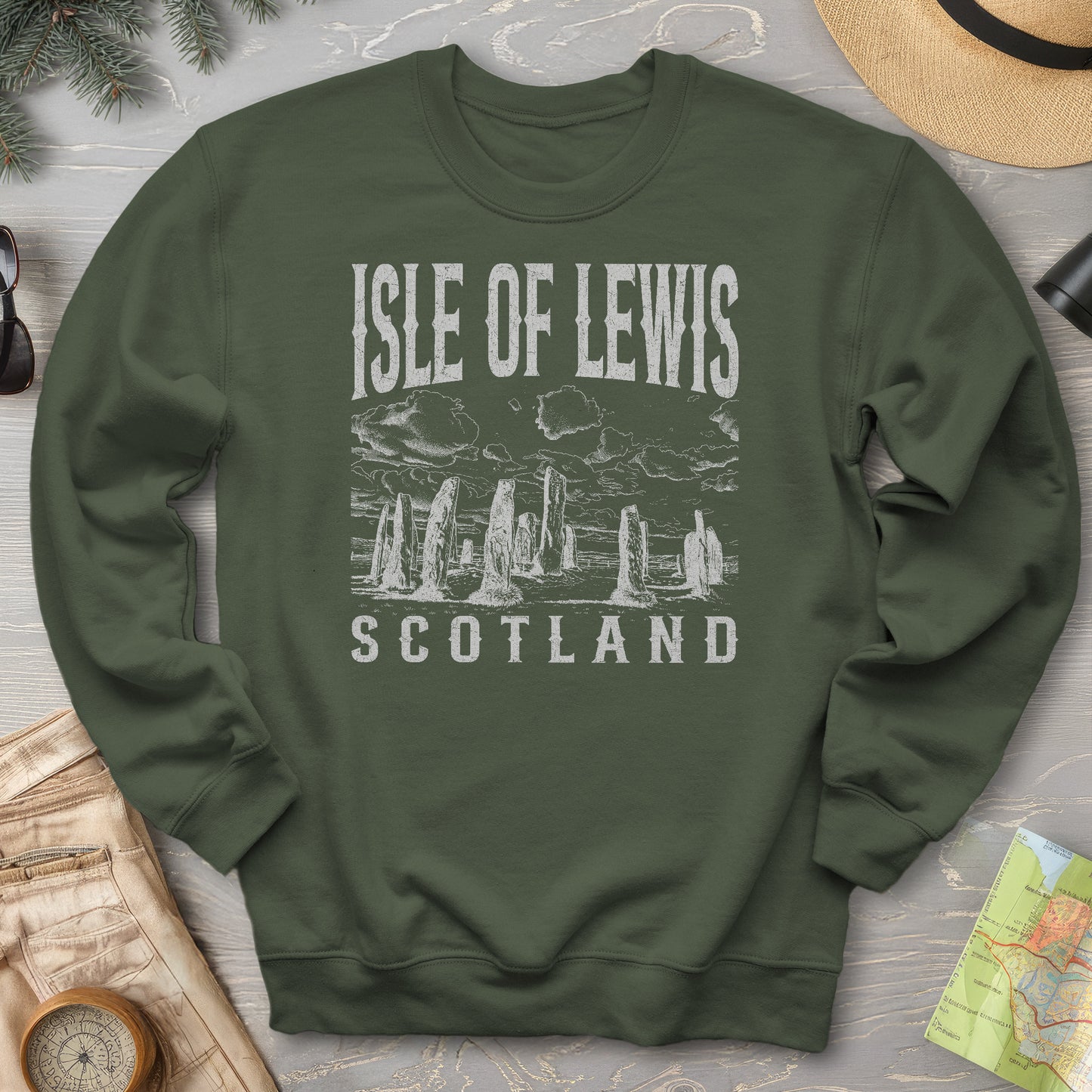 Isle of Lewis Scotland Sketch Sweatshirt