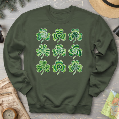Tie-Dye Shamrocks Sweatshirt