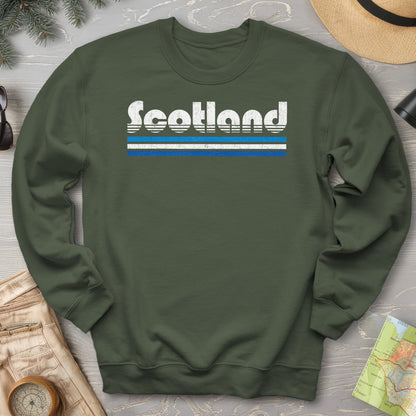 Scotland Retro Stripe Sweatshirt