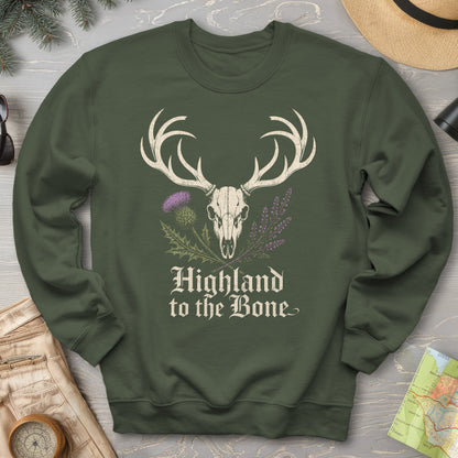 Highland Stag Skull Sweatshirt