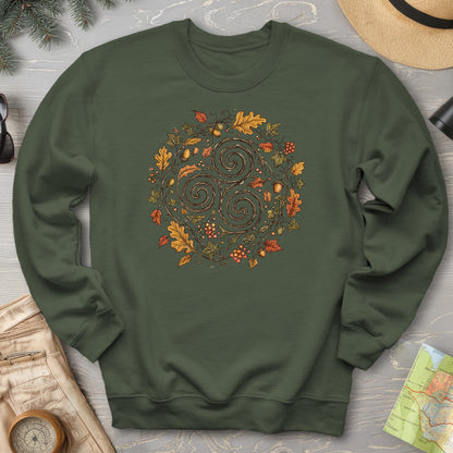 Celtic Autumn Spiral Sweatshirt