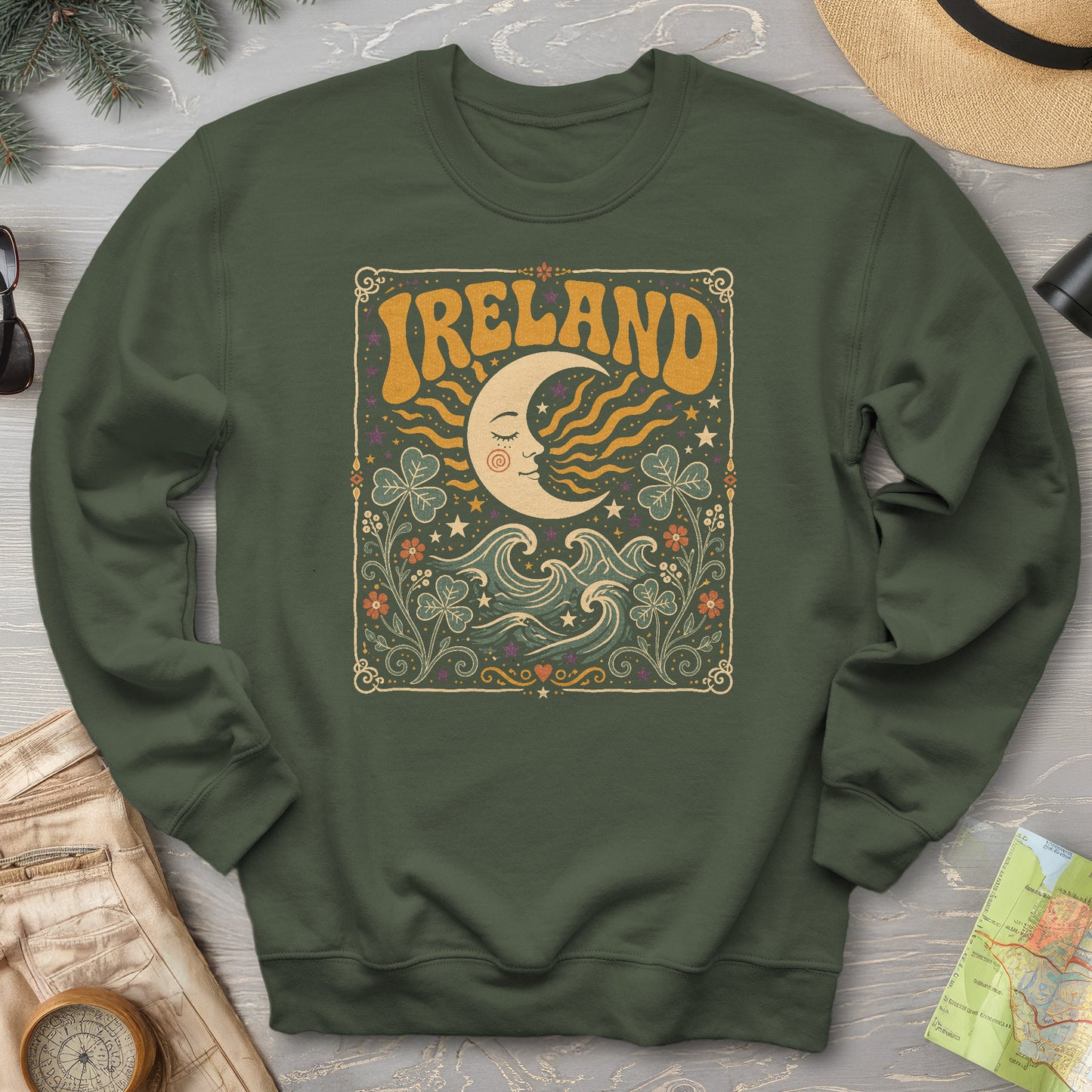 Ireland Bohemian Waves Sweatshirt