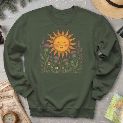 Happy Sun Thistles Sweatshirt
