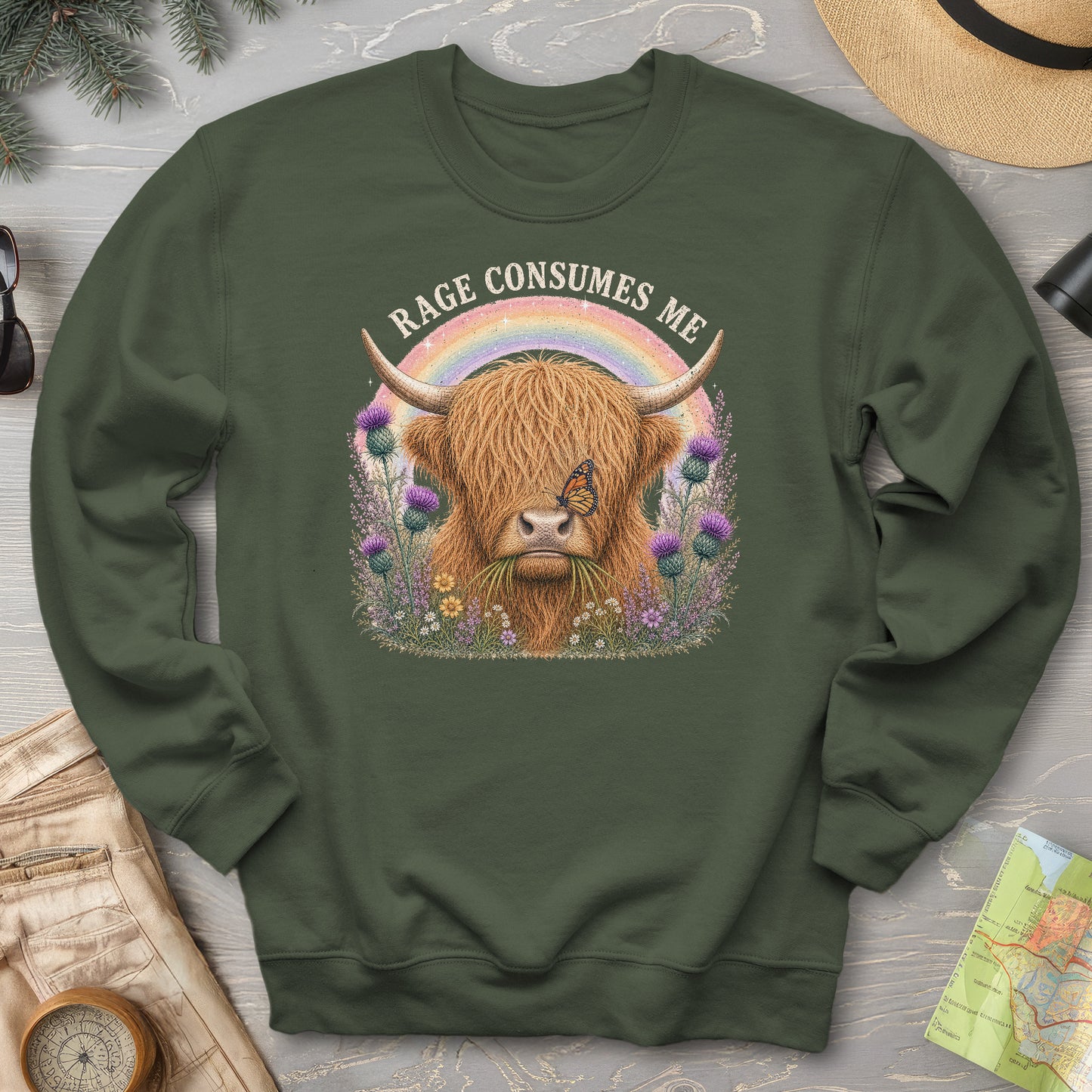 Raging Coo Rainbow Sweatshirt