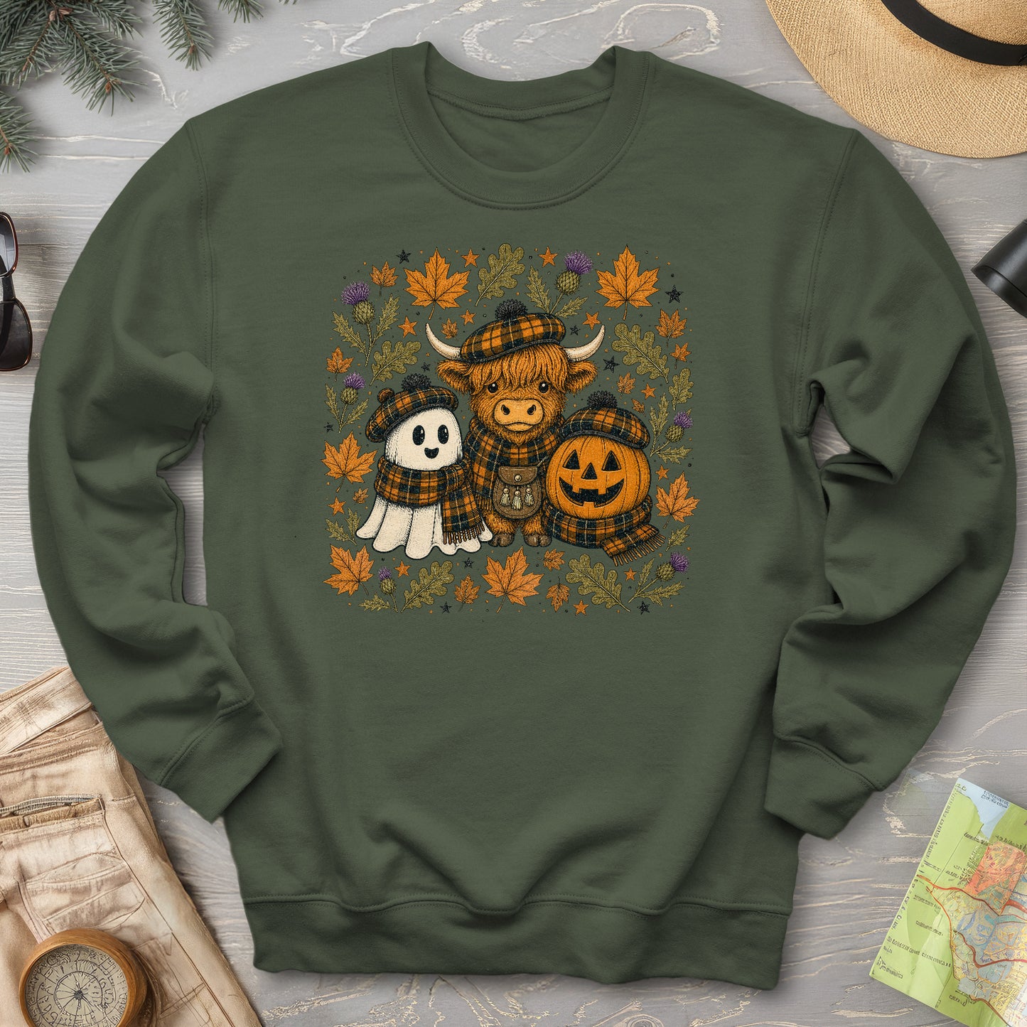 Autumn Plaid Trio Sweatshirt